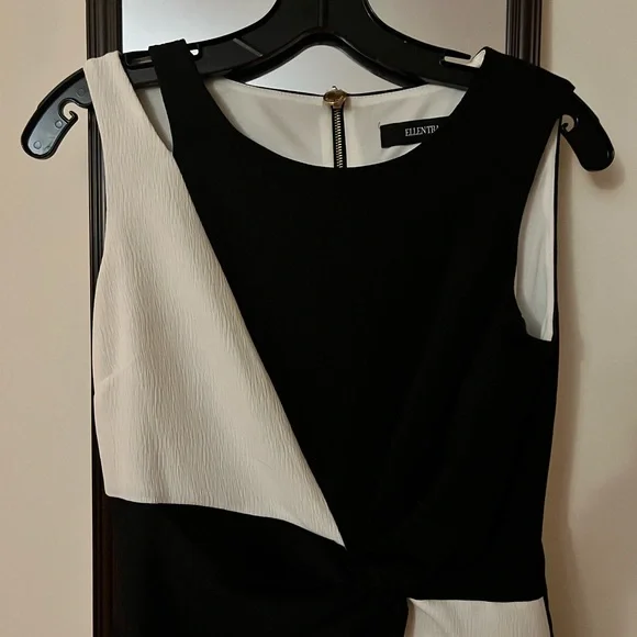 Ellen Tracy colorblock knot dress - Picture 2 of 2